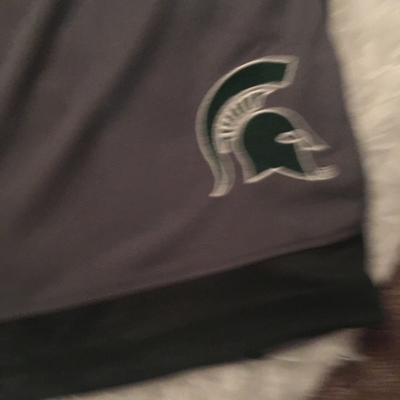 MSU Michigan State University Basketball Shorts - Picture 2 of 7